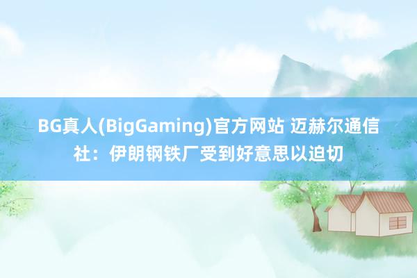 BG真人(BigGaming)官方网站 迈赫尔通信社：伊朗钢铁厂受到好意思以迫切
