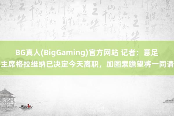 BG真人(BigGaming)官方网站 记者：意足协主席格拉维纳已决定今天离职，加图索瞻望将一同请辞