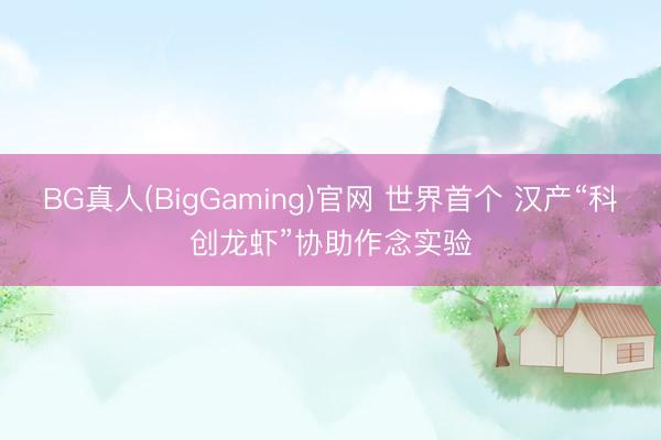BG真人(BigGaming)官网 世界首个 汉产“科创龙虾”协助作念实验