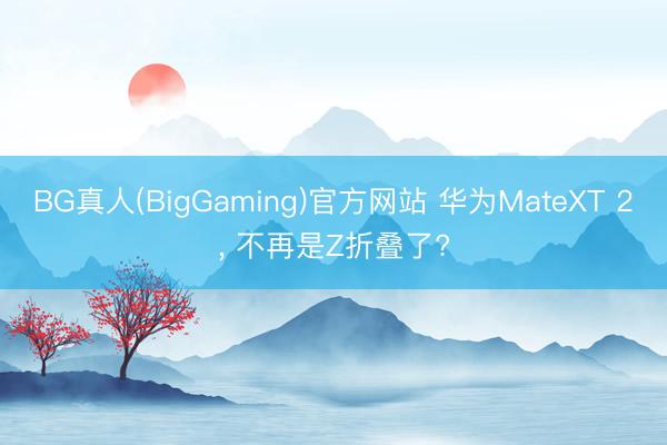 BG真人(BigGaming)官方网站 华为MateXT 2， 不再是Z折叠了?