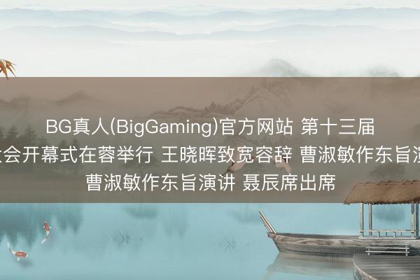 BG真人(BigGaming)官方网站 第十三届中国采集视听大会开幕式在蓉举行 王晓晖致宽容辞 曹淑敏作东旨演讲 聂辰席出席